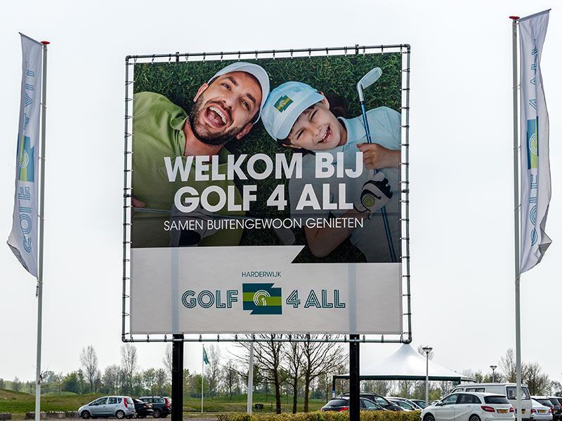 Do It Groot Buitenbord Hoogformaatvlag Golf 4 All